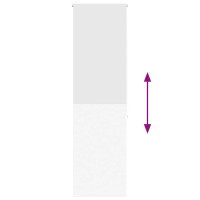 Produktbild för Rullgardin för dusch 70x240 cm tyg bredd 66 cm