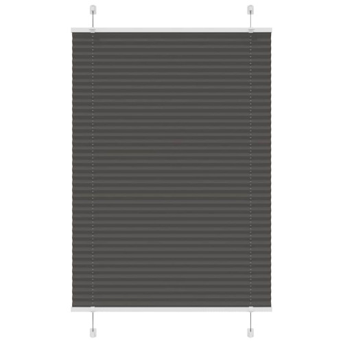 Plisserad persienn svart 85x100 cm tyg bredd 84,4 cm polyester