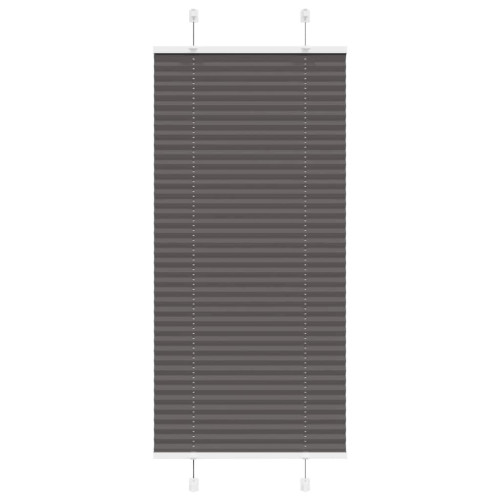 vidaXL Plisserad persienn svart 65x150cm tyg bredd 64,4cm polyester - Gardiner & Persienner