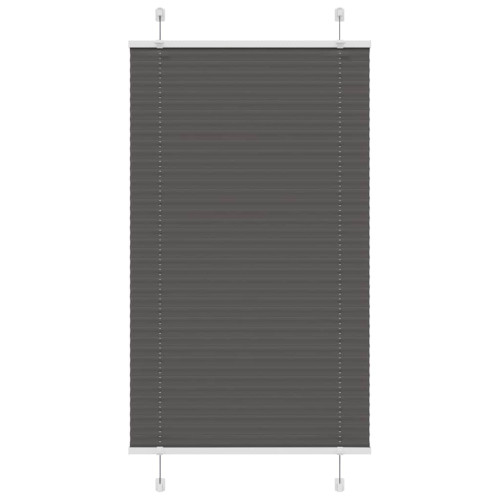 Plisserad persienn svart 70x150 cm tyg bredd 69,4 cm polyester