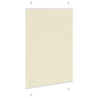 Produktbild för Plisserad persienn cremefärgad 95x150 cm tyg bredd 94,4 cm