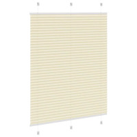 Produktbild för Plisserad persienn cremefärgad 105x150 cm tyg bredd 104,4cm