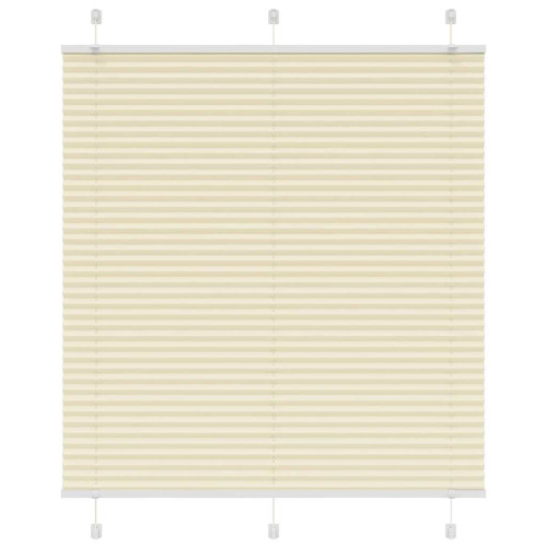 vidaXL Plisserad persienn cremefärgad 115x150 cm tyg bredd 114,4cm