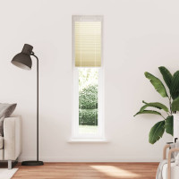 Produktbild för Plisserad persienn cremefärgad 40x200 cm tyg bredd 39,4 cm