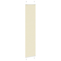Produktbild för Plisserad persienn cremefärgad 40x200 cm tyg bredd 39,4 cm