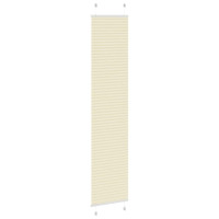 Produktbild för Plisserad persienn cremefärgad 40x200 cm tyg bredd 39,4 cm