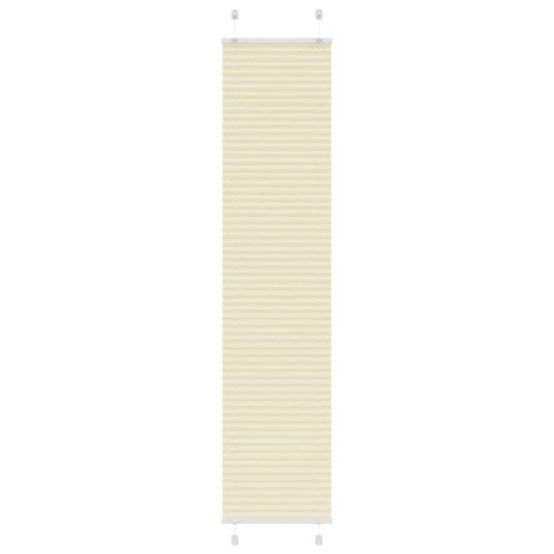 vidaXL Plisserad persienn cremefärgad 50x200cm tyg bredd 49,4cm