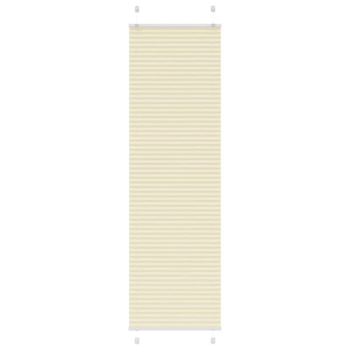 vidaXL Plisserad persienn cremefärgad 55x200cm tyg bredd 54,4cm - Gardiner & Persienner