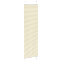Produktbild för Plisserad persienn cremefärgad 65x200cm tyg bredd 64,4cm