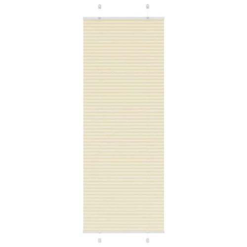 vidaXL Plisserad persienn cremefärgad 80x200 cm tyg bredd 79,4 cm