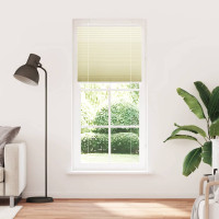 Produktbild för Plisserad persienn cremefärgad 95x200 cm tyg bredd 94,4 cm