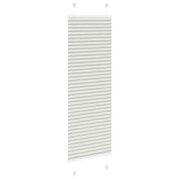 Produktbild för Plisserad persienn ljusgrå 45x100cm tyg bredd 44,4cm polyester