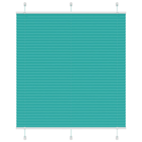 vidaXL Plisserad persienn bensingrön 115x100 cm tyg bredd 114,4cm