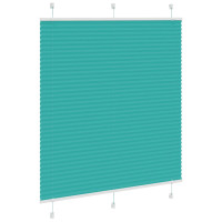 Produktbild för Plisserad persienn bensingrön 115x100 cm tyg bredd 114,4cm
