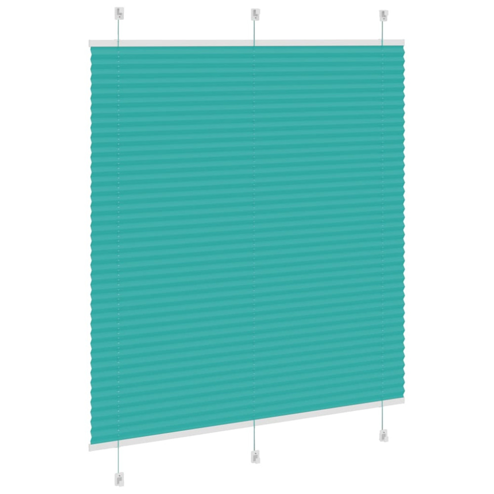 Produktbild för Plisserad persienn bensingrön 115x100 cm tyg bredd 114,4cm