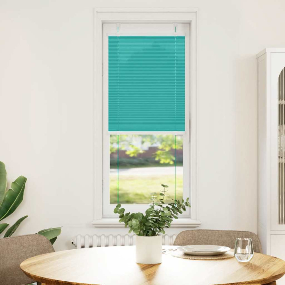 Produktbild för Plisserad persienn bensingrön 40x150 cm tyg bredd 39,4 cm