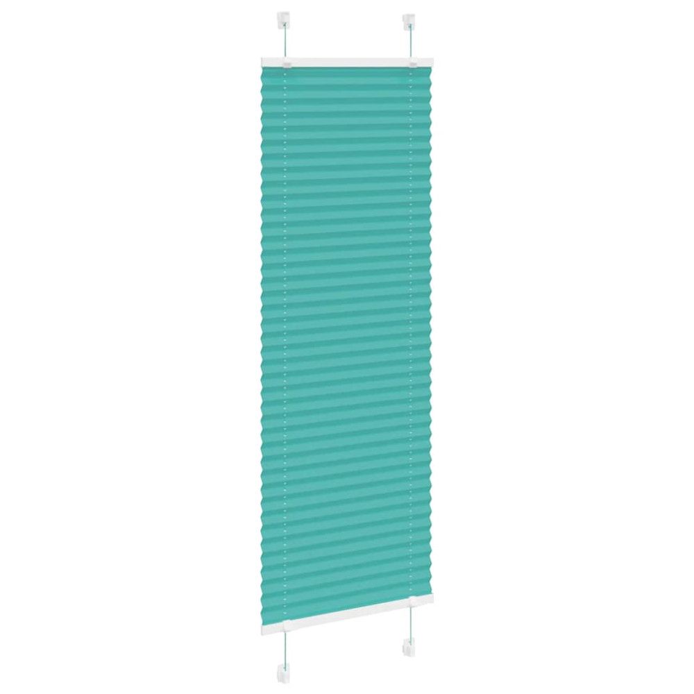 Produktbild för Plisserad persienn bensingrön 45x150cm tyg bredd 44,4cm