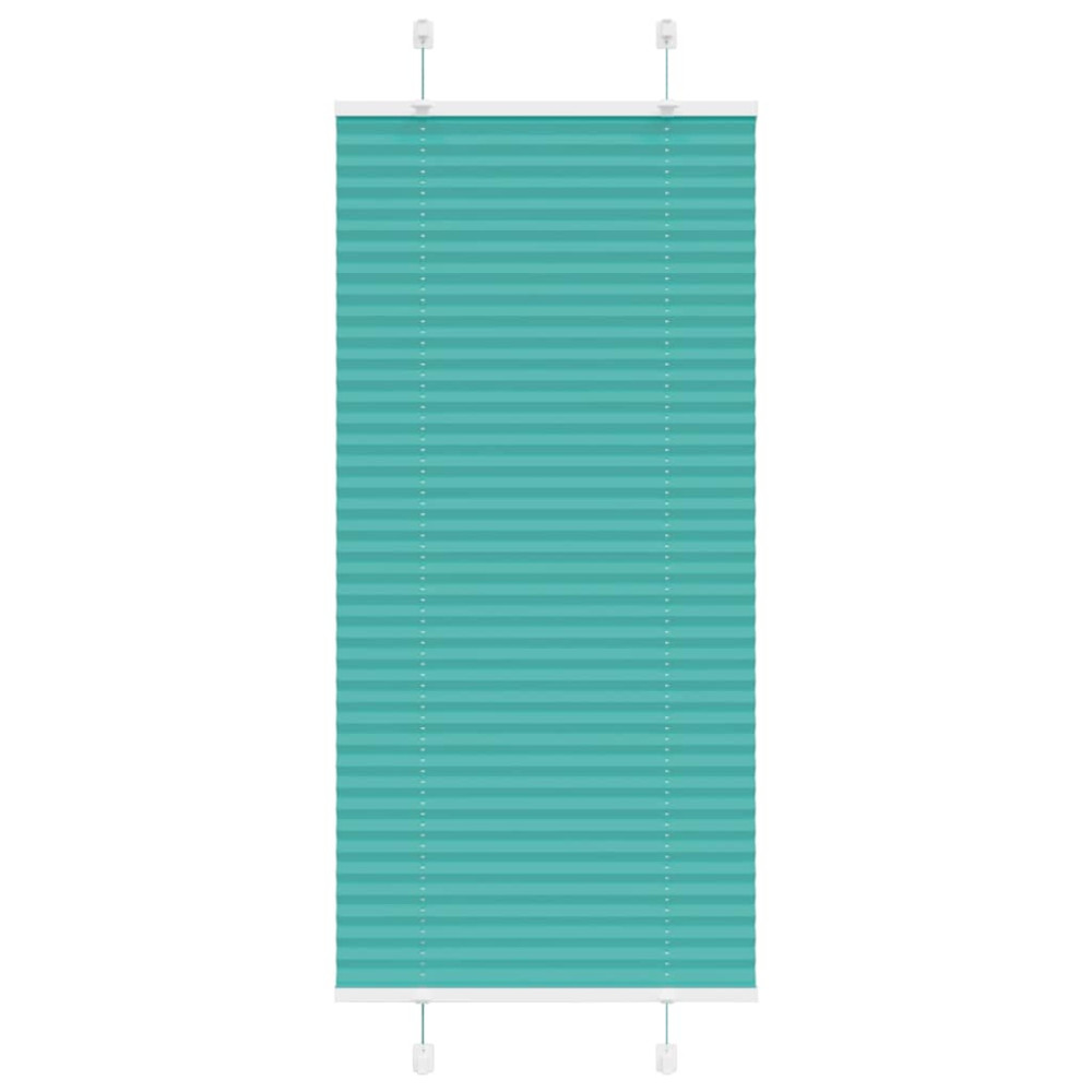 Produktbild för Plisserad persienn bensingrön 60x150cm tyg bredd 59,4cm