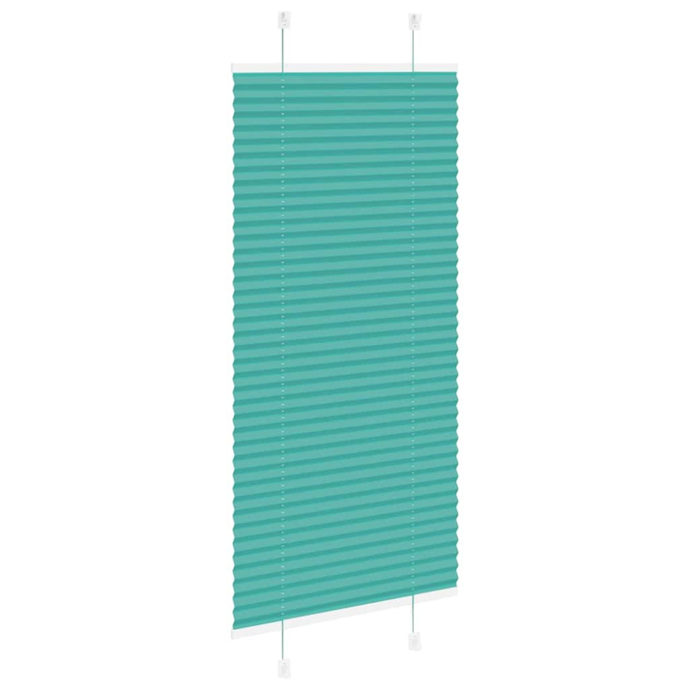 Produktbild för Plisserad persienn bensingrön 60x150cm tyg bredd 59,4cm