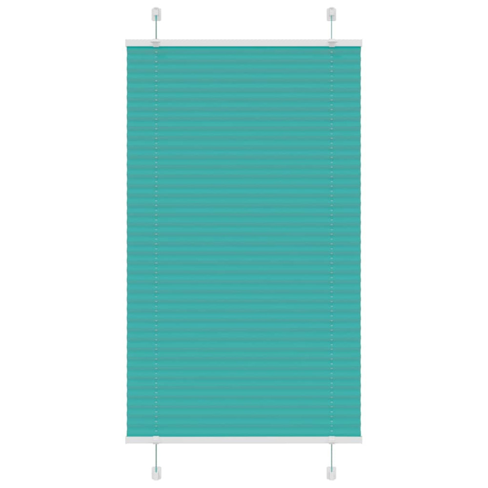 Produktbild för Plisserad persienn bensingrön 70x150 cm tyg bredd 69,4 cm