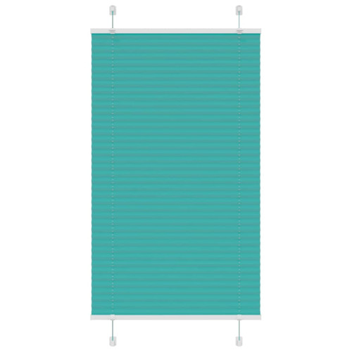 vidaXL Plisserad persienn bensingrön 75x150 cm tyg bredd 74,4cm