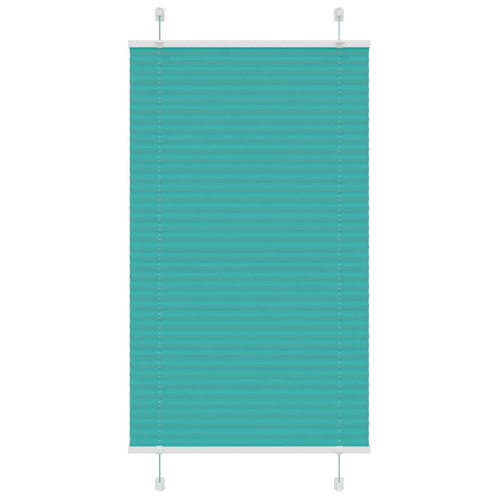 Produktbild för Plisserad persienn bensingrön 80x150 cm tyg bredd 79,4 cm