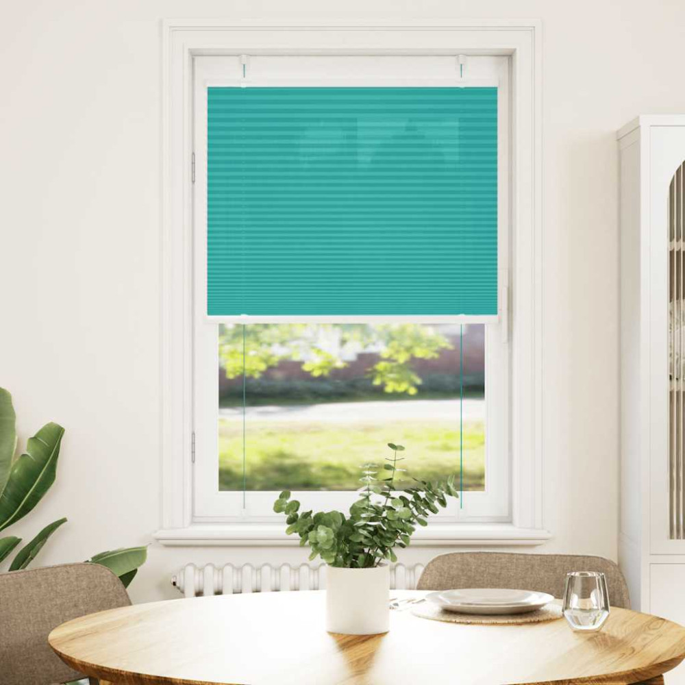Produktbild för Plisserad persienn bensingrön 80x150 cm tyg bredd 79,4 cm