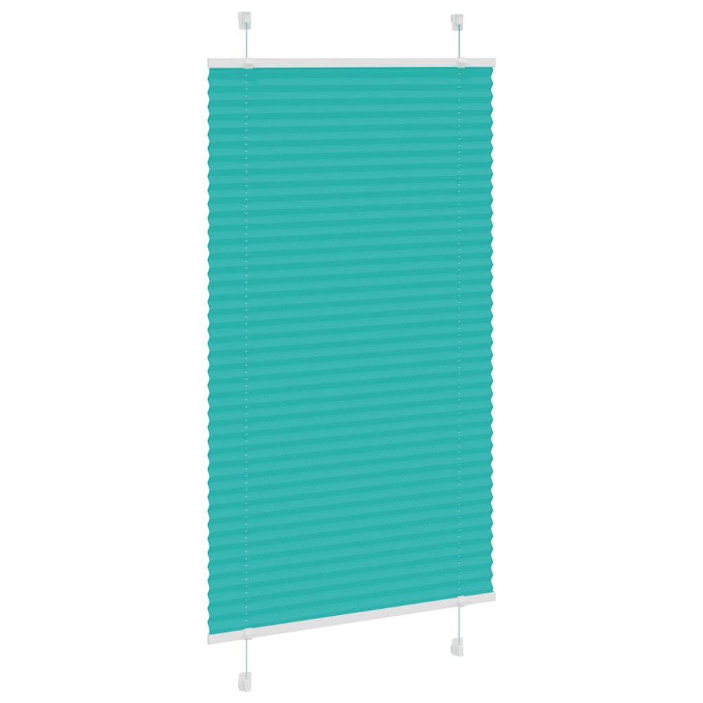 Produktbild för Plisserad persienn bensingrön 80x150 cm tyg bredd 79,4 cm