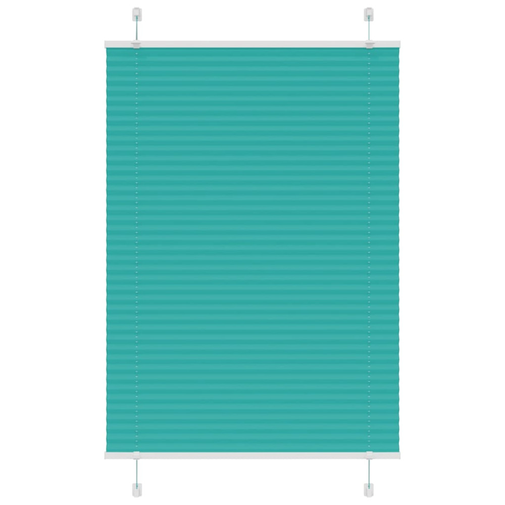 Produktbild för Plisserad persienn bensingrön 95x150 cm tyg bredd 94,4cm