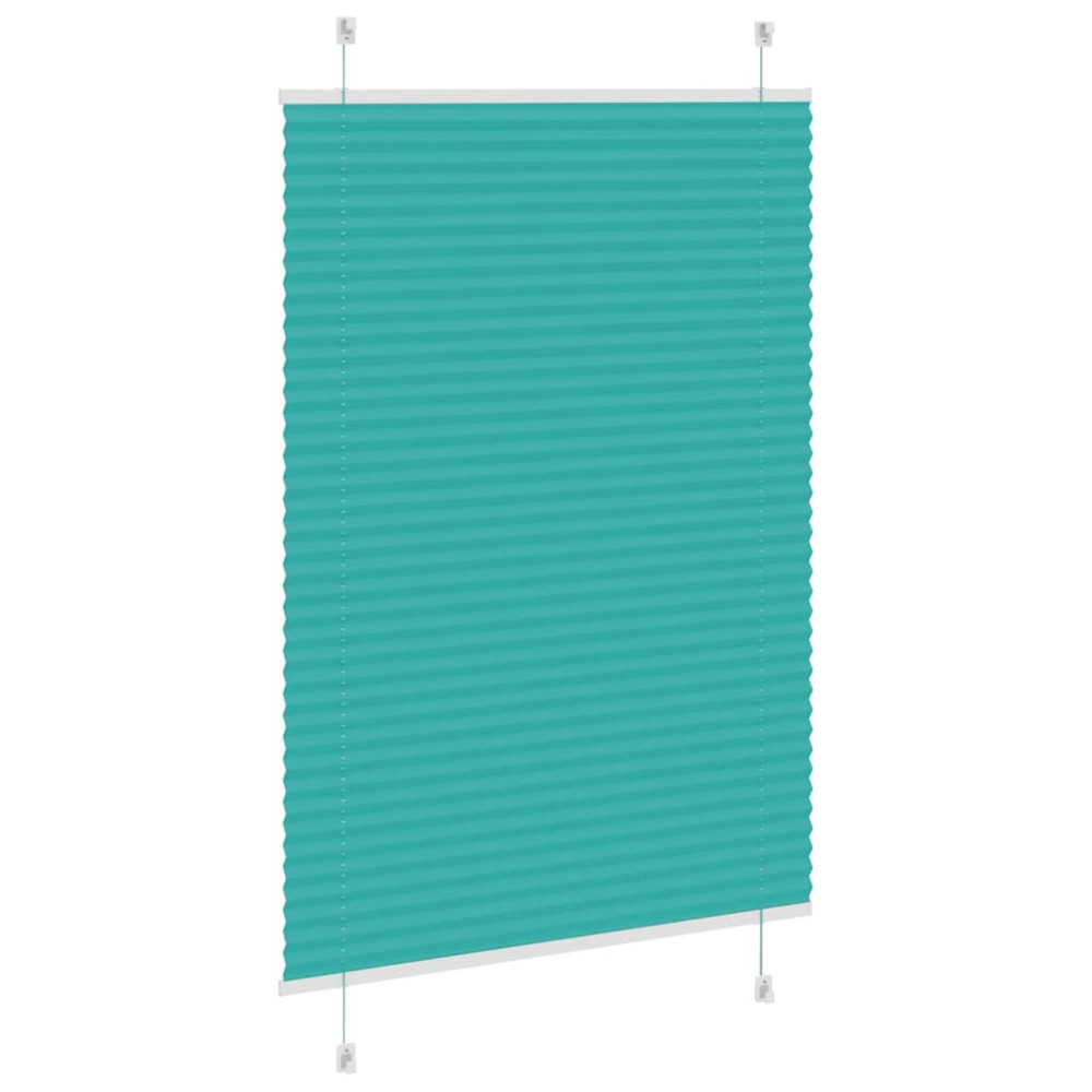 Produktbild för Plisserad persienn bensingrön 95x150 cm tyg bredd 94,4cm