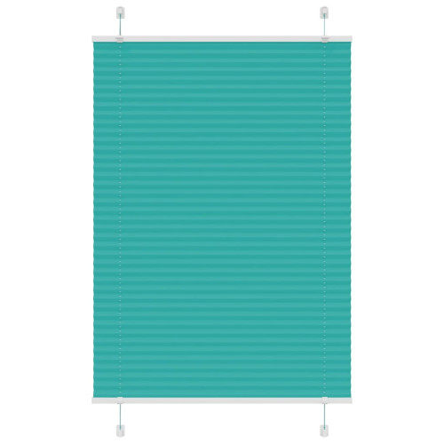 vidaXL Plisserad persienn bensingrön 100x150 cm tyg bredd 99,4 cm