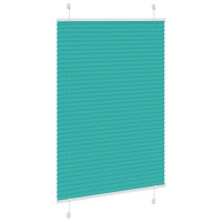 Produktbild för Plisserad persienn bensingrön 100x150 cm tyg bredd 99,4 cm