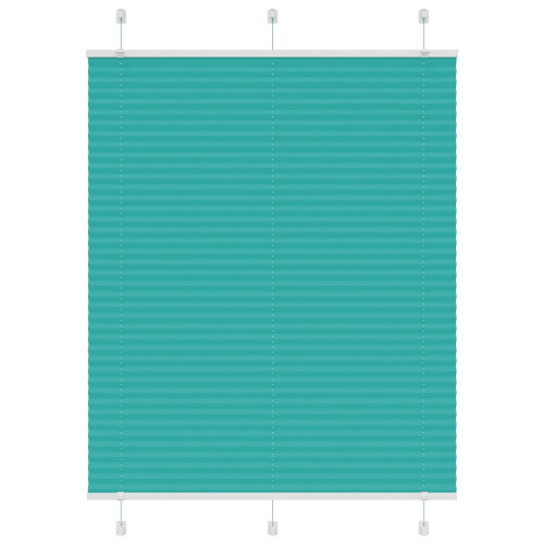 vidaXL Plisserad persienn bensingrön 105x150 cm tyg bredd 104,4cm - Gardiner & Persienner