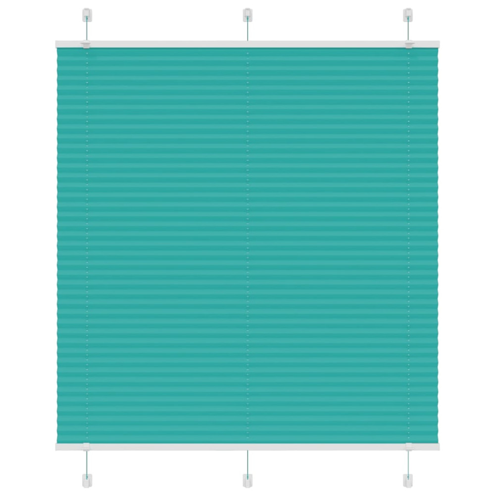 Produktbild för Plisserad persienn bensingrön 115x150 cm tyg bredd 114,4cm