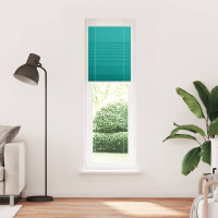 Produktbild för Plisserad persienn bensingrön 55x200cm tyg bredd 54,4cm