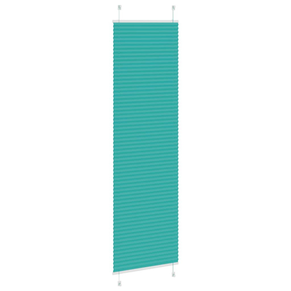 Produktbild för Plisserad persienn bensingrön 60x200cm tyg bredd 59,4cm