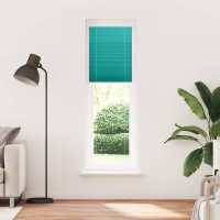 Produktbild för Plisserad persienn bensingrön 65x200cm tyg bredd 64,4cm