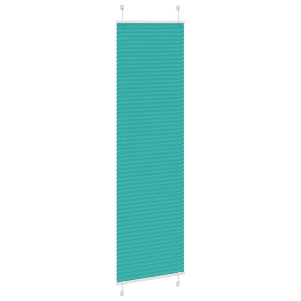 Produktbild för Plisserad persienn bensingrön 65x200cm tyg bredd 64,4cm