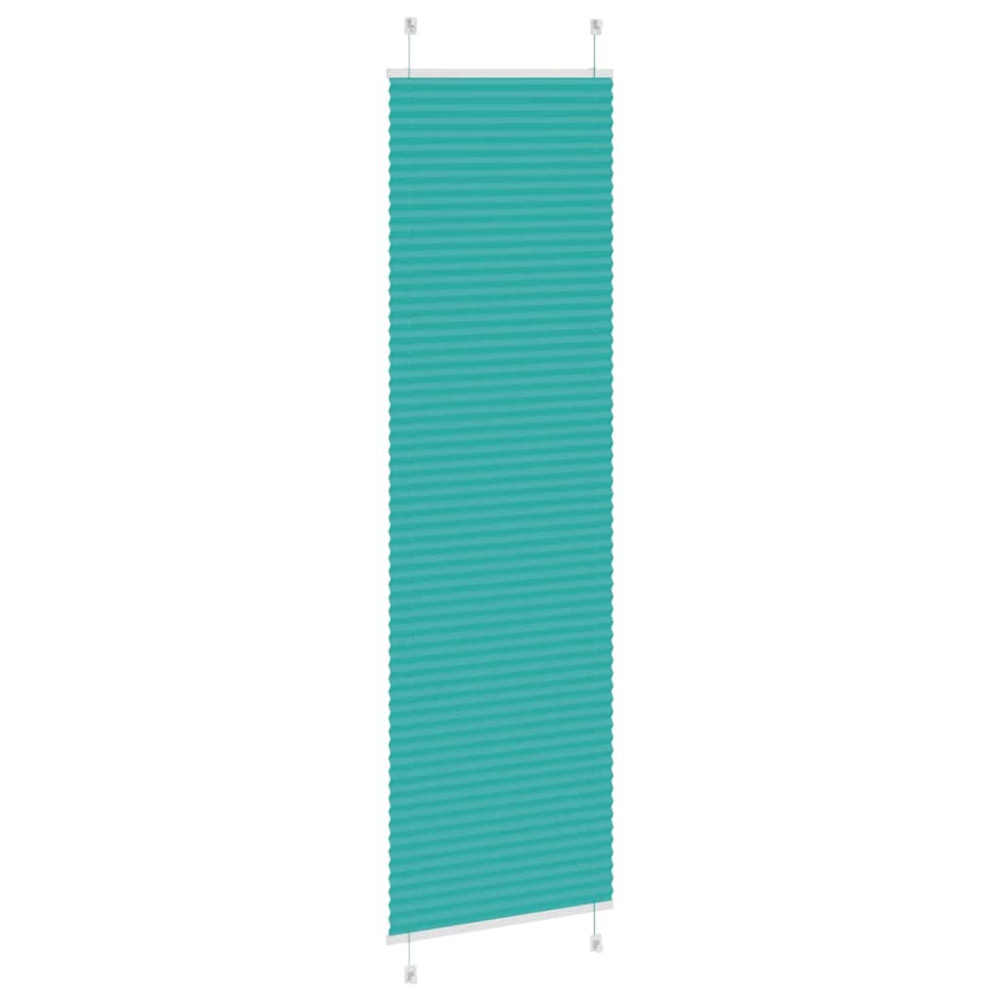Produktbild för Plisserad persienn bensingrön 65x200cm tyg bredd 64,4cm