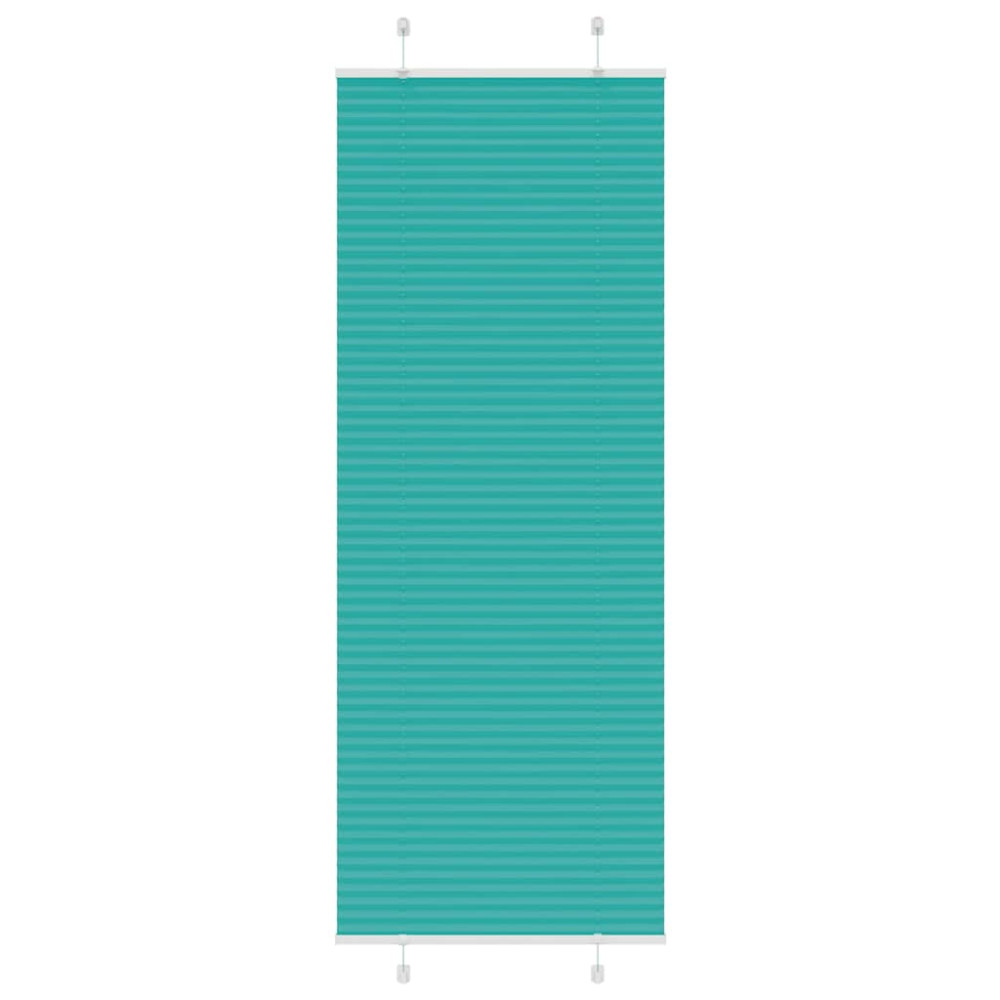 Produktbild för Plisserad persienn bensingrön 75x200 cm tyg bredd 74,4cm