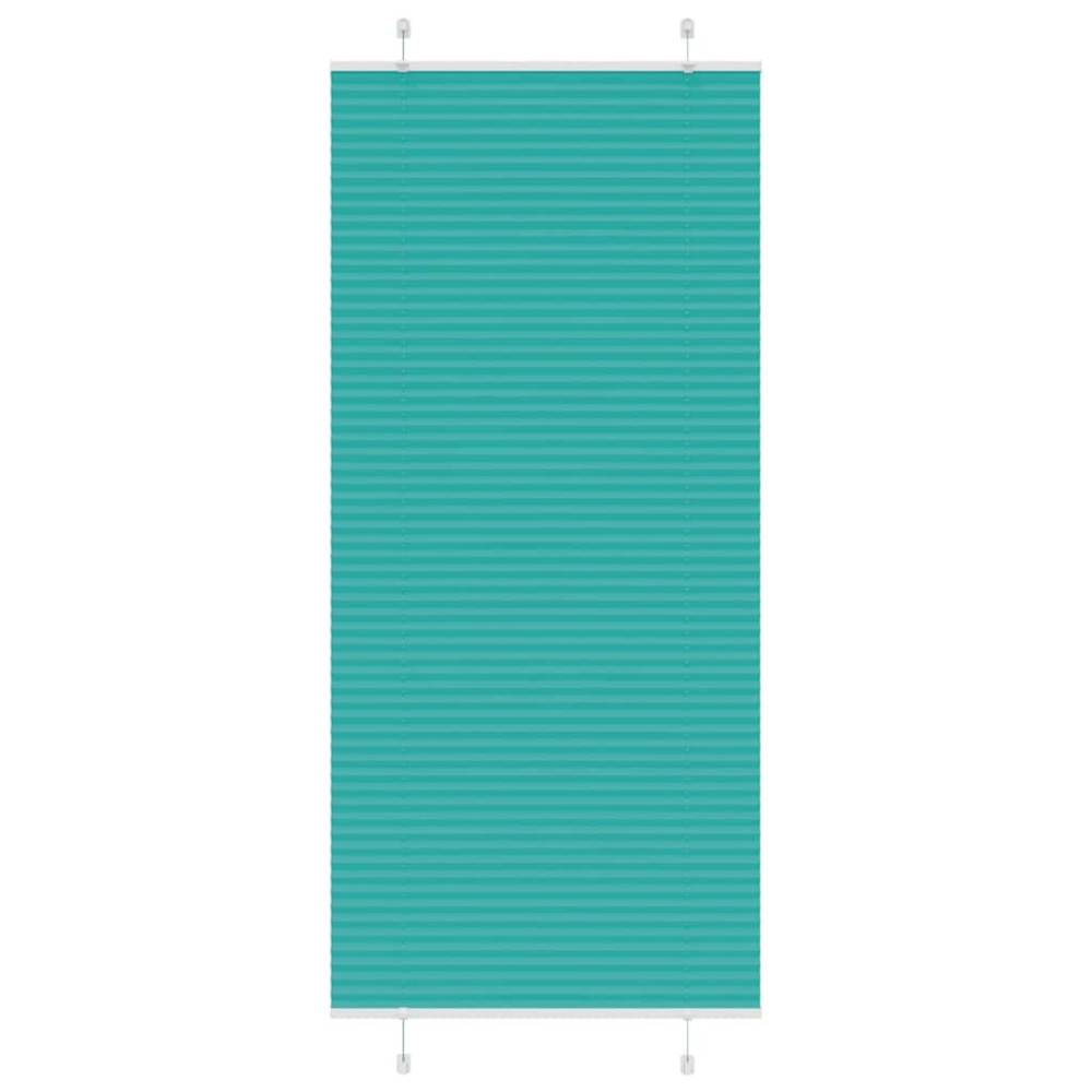 Produktbild för Plisserad persienn bensingrön 85x200 cm tyg bredd 84,4cm