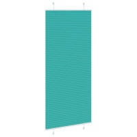 Produktbild för Plisserad persienn bensingrön 85x200 cm tyg bredd 84,4cm