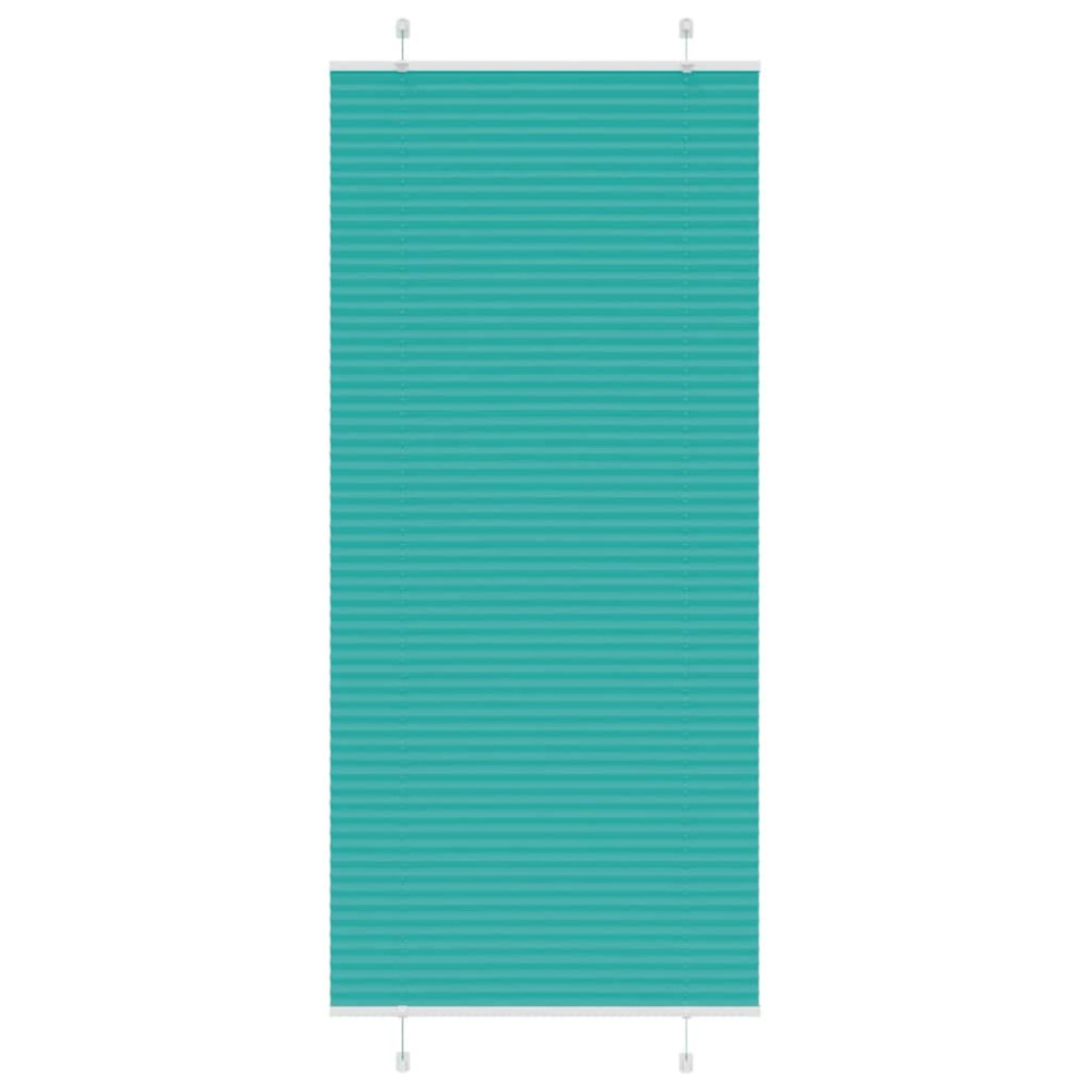 Produktbild för Plisserad persienn bensingrön 90x200 cm tyg bredd 89,4cm