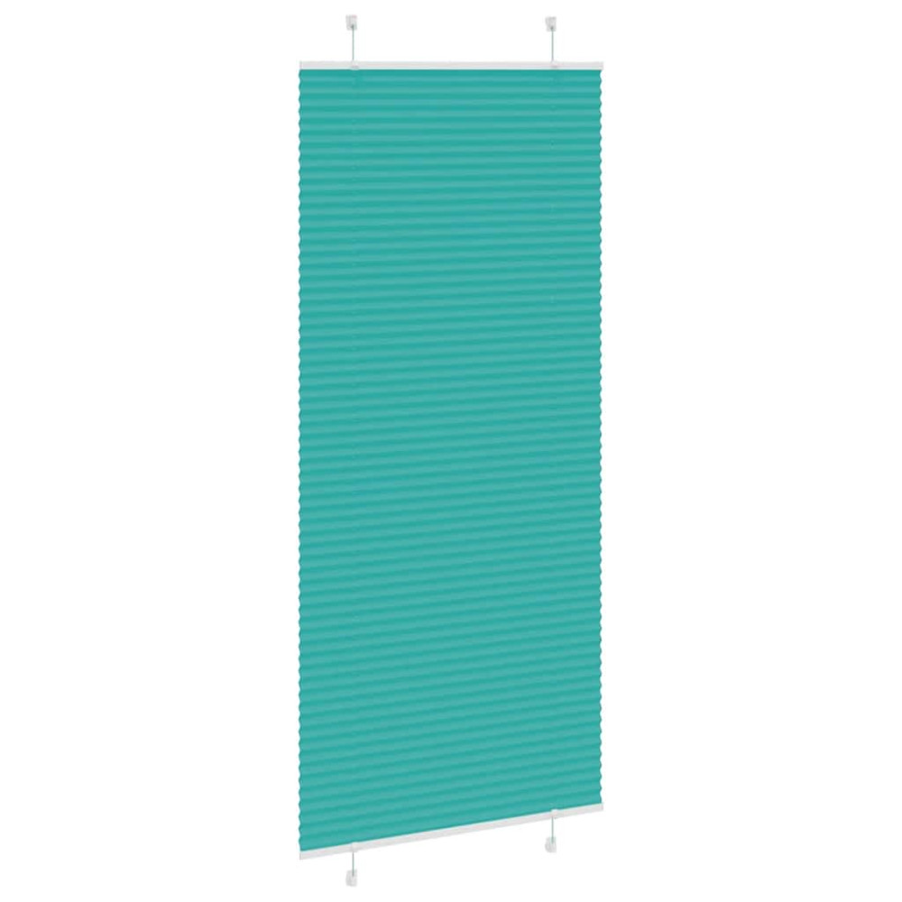 Produktbild för Plisserad persienn bensingrön 90x200 cm tyg bredd 89,4cm