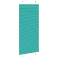 Produktbild för Plisserad persienn bensingrön 90x200 cm tyg bredd 89,4cm