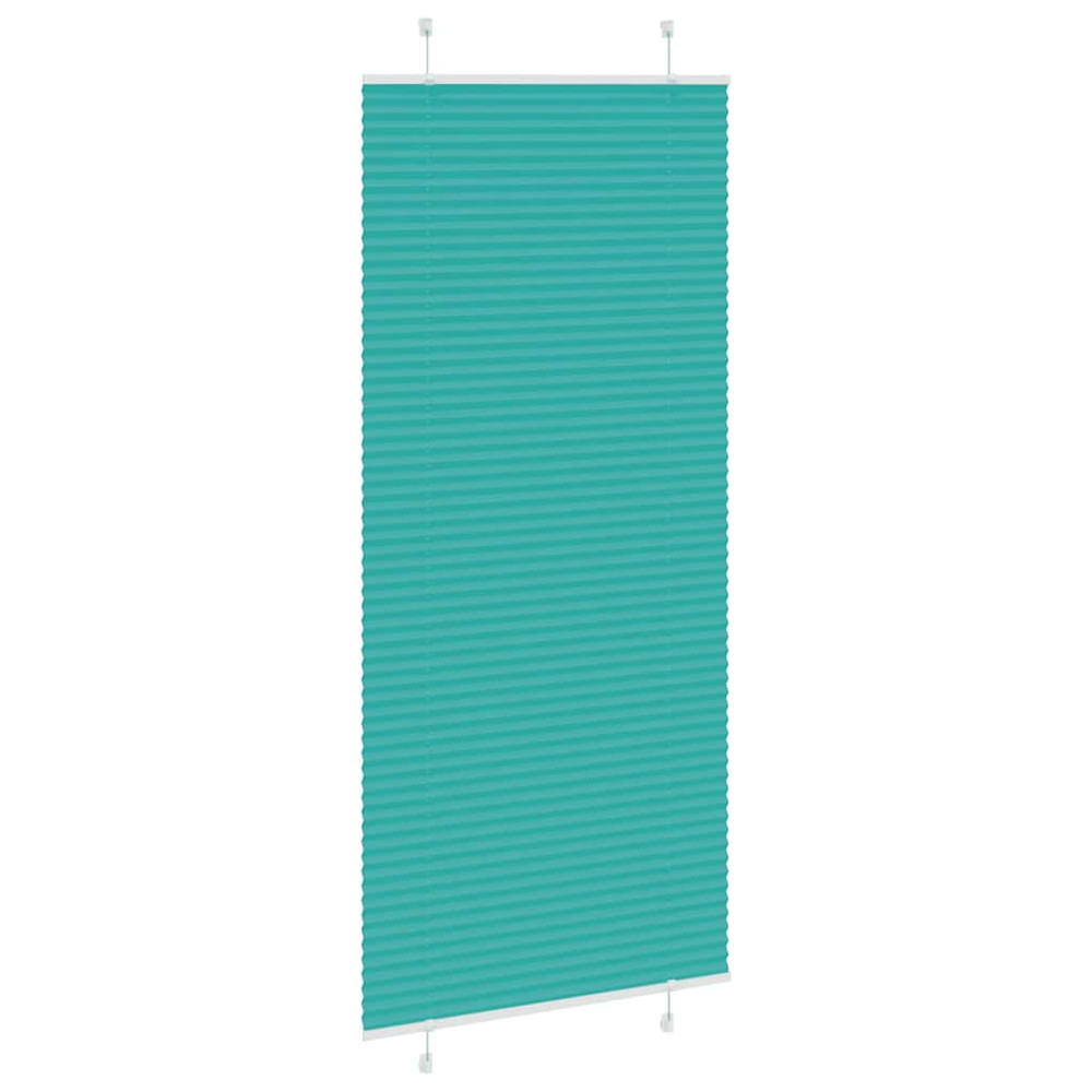 Produktbild för Plisserad persienn bensingrön 95x200 cm tyg bredd 94,4cm