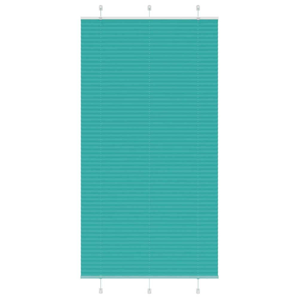 Produktbild för Plisserad persienn bensingrön 105x200 cm tyg bredd 104,4cm