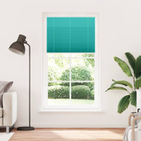 Produktbild för Plisserad persienn bensingrön 105x200 cm tyg bredd 104,4cm