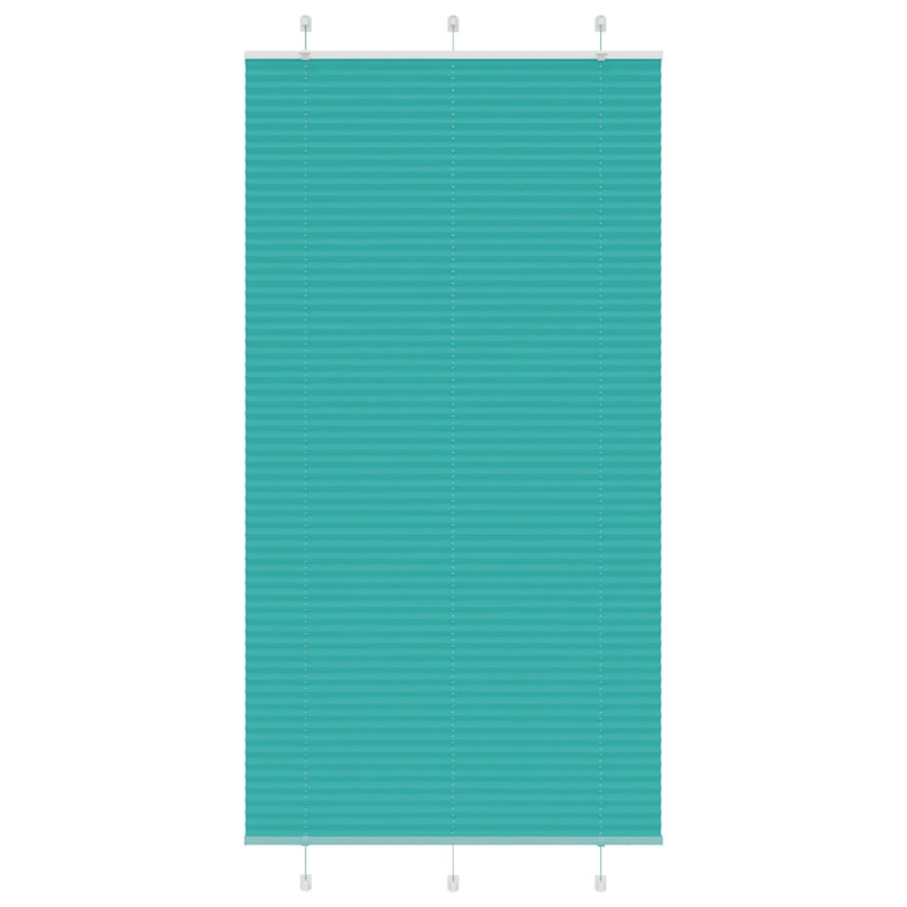 Produktbild för Plisserad persienn bensingrön 110x200 cm tyg bredd 109,4cm