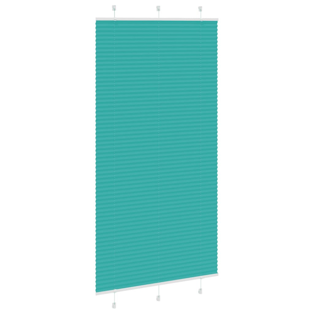 Produktbild för Plisserad persienn bensingrön 110x200 cm tyg bredd 109,4cm